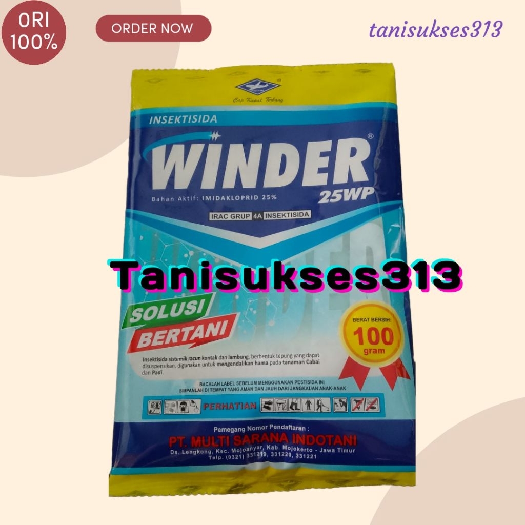 insektisida winder 100gram mengendalikan hama winder 100gr
