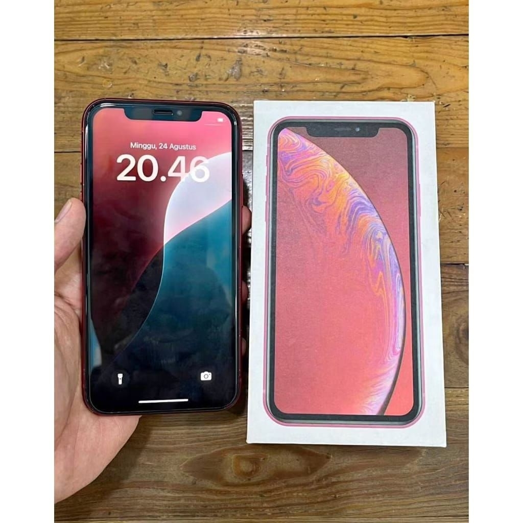 hp iPhone xr 64 second original merah