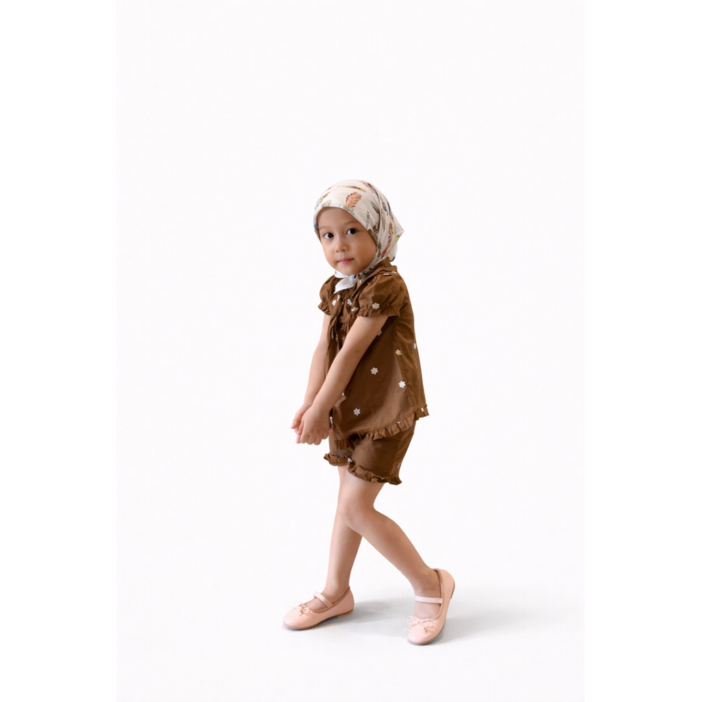 Daisy Brown Set, one set anak perempuan