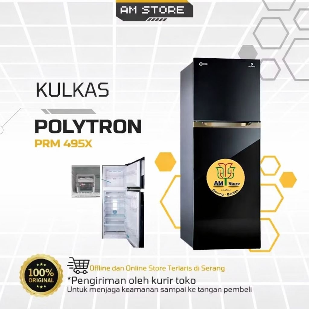 Kulkas 2 Pintu Polytron PRM 495X