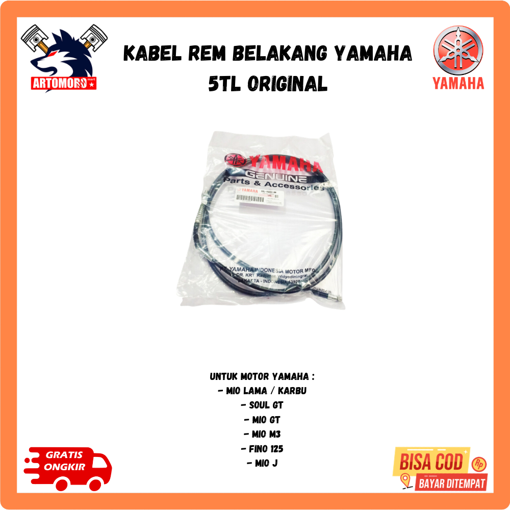 Ori kabel rem belakang mio - tali rem belakang mio sporty 5TL original