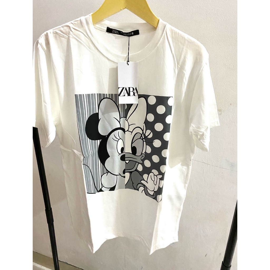 New  Tshirt Zara ori Disney mickey size L untuk wanita