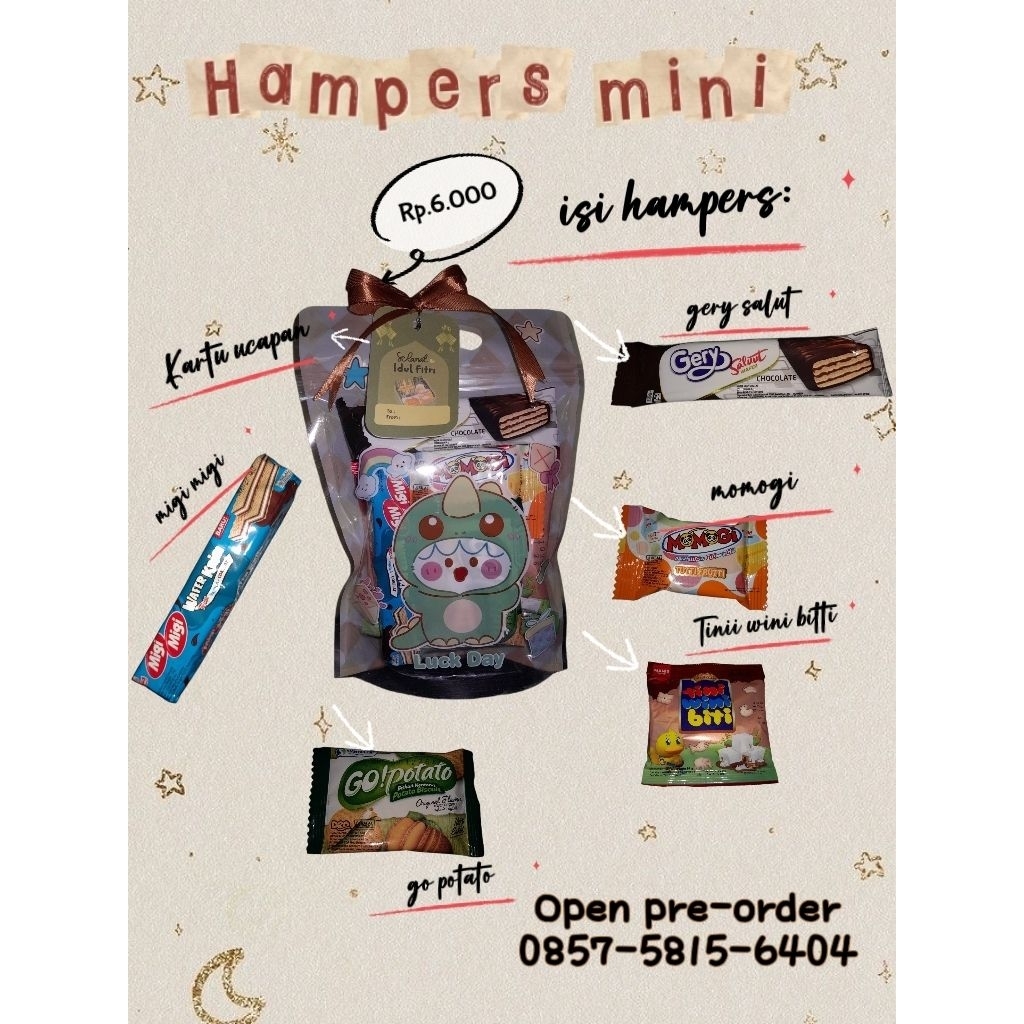 Hampers snack lebaran/parcel mini lebaran