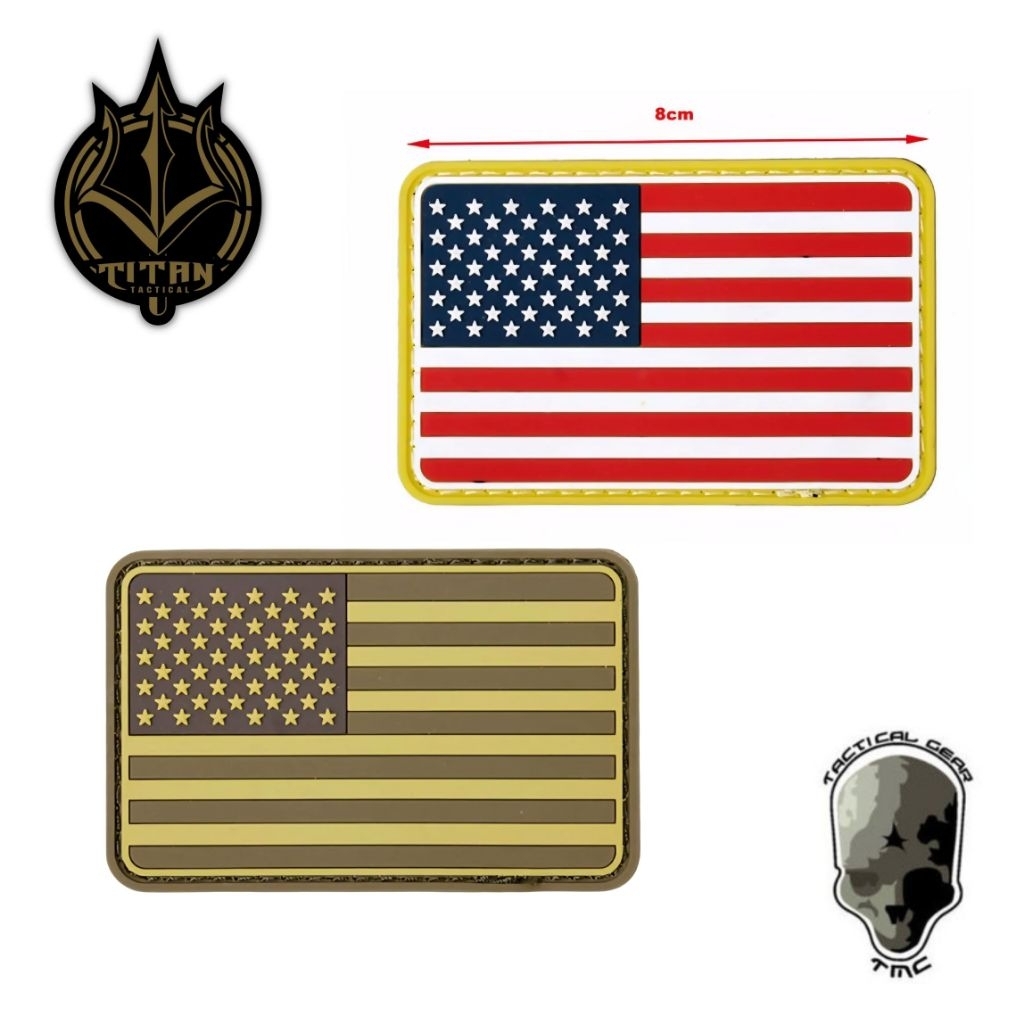 TMC TACTICAL RUBBER PATCH US FLAG