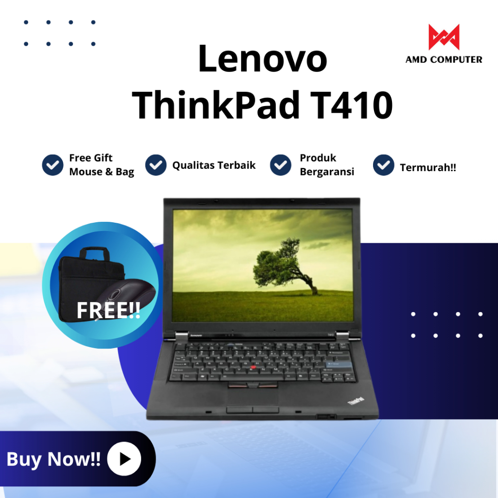 Lenovo thinkpad T410 i5 RAM 4gb Hdd 320gb DVD WiFi