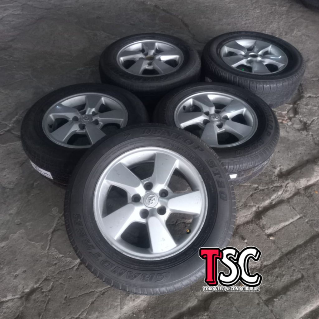 5PCS VELG + BAN TOYOTA RUSH SECOND ORIGINAL