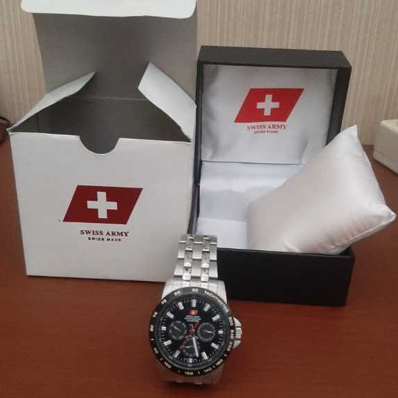 Swiss Army dhc+ Jam Tangan Pria Dual Analog- Multifunction CH-3309 Original Fullset