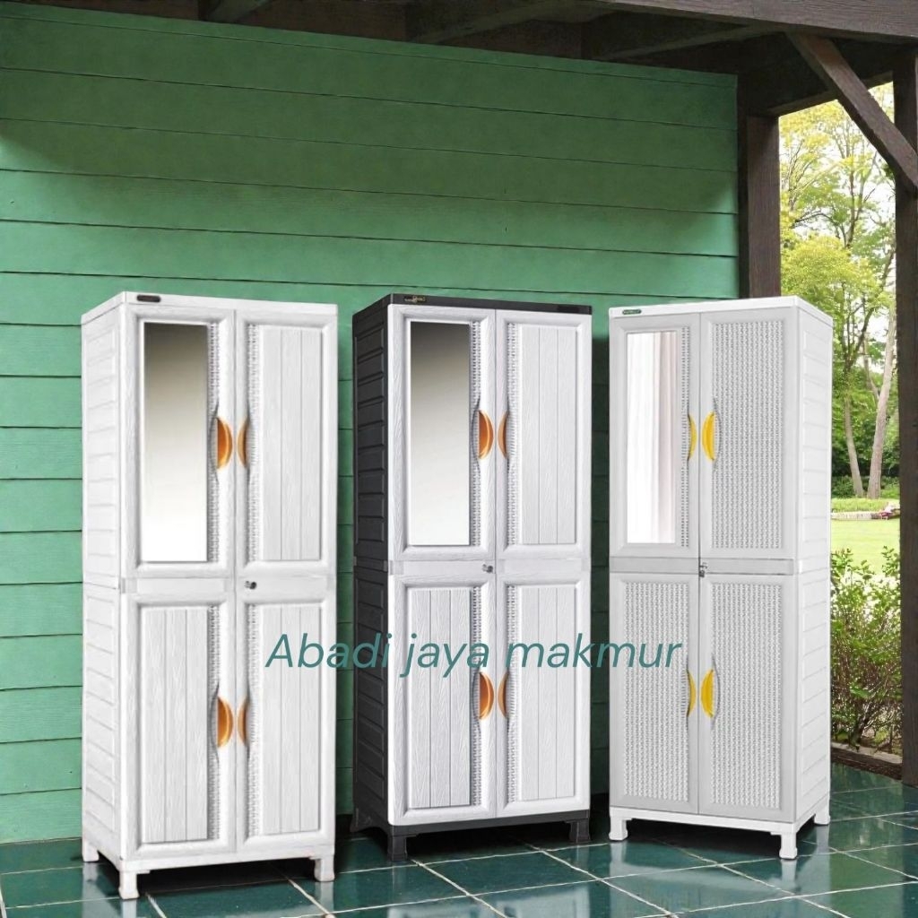 lemari plastik gantung napolly CABRO R88 CW.2K CABRO G.88 / lemari plastik rotan napolly cabro G 88 