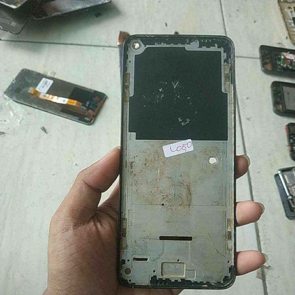 frame bekas infinix note 7,model kamera bulat