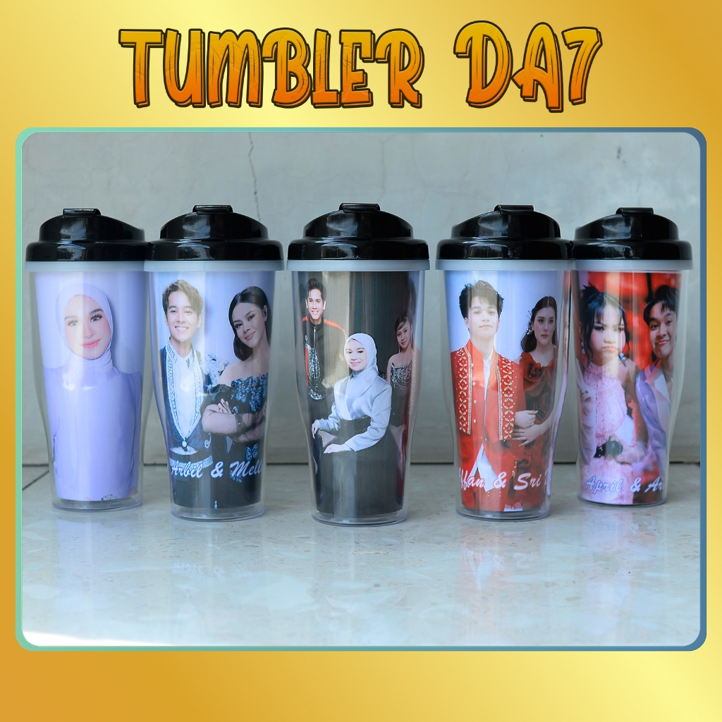 Tumbler Dangdut Academy Bonus 25 Photocard D'academy Botol Minum Buatan Fans Idola