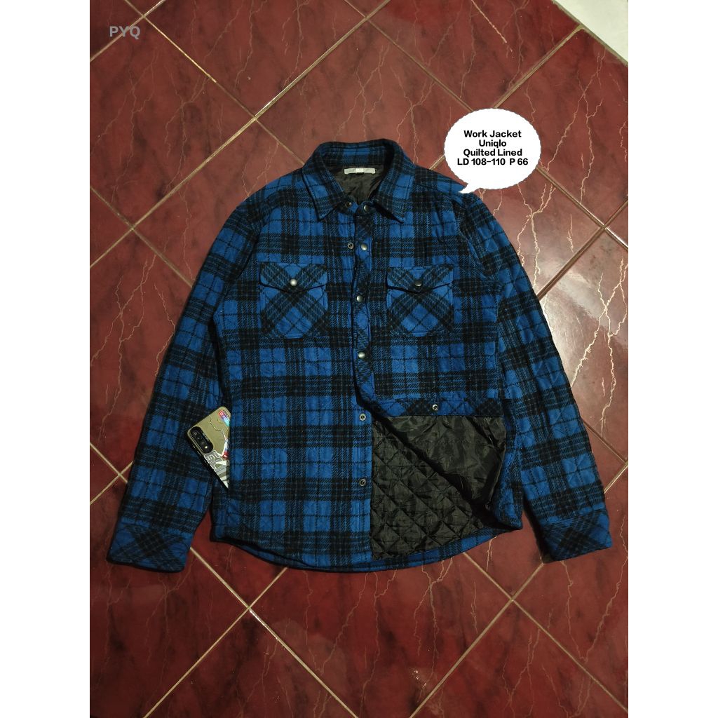 Work Jacket Veterano Uniqlo Quilted Lined