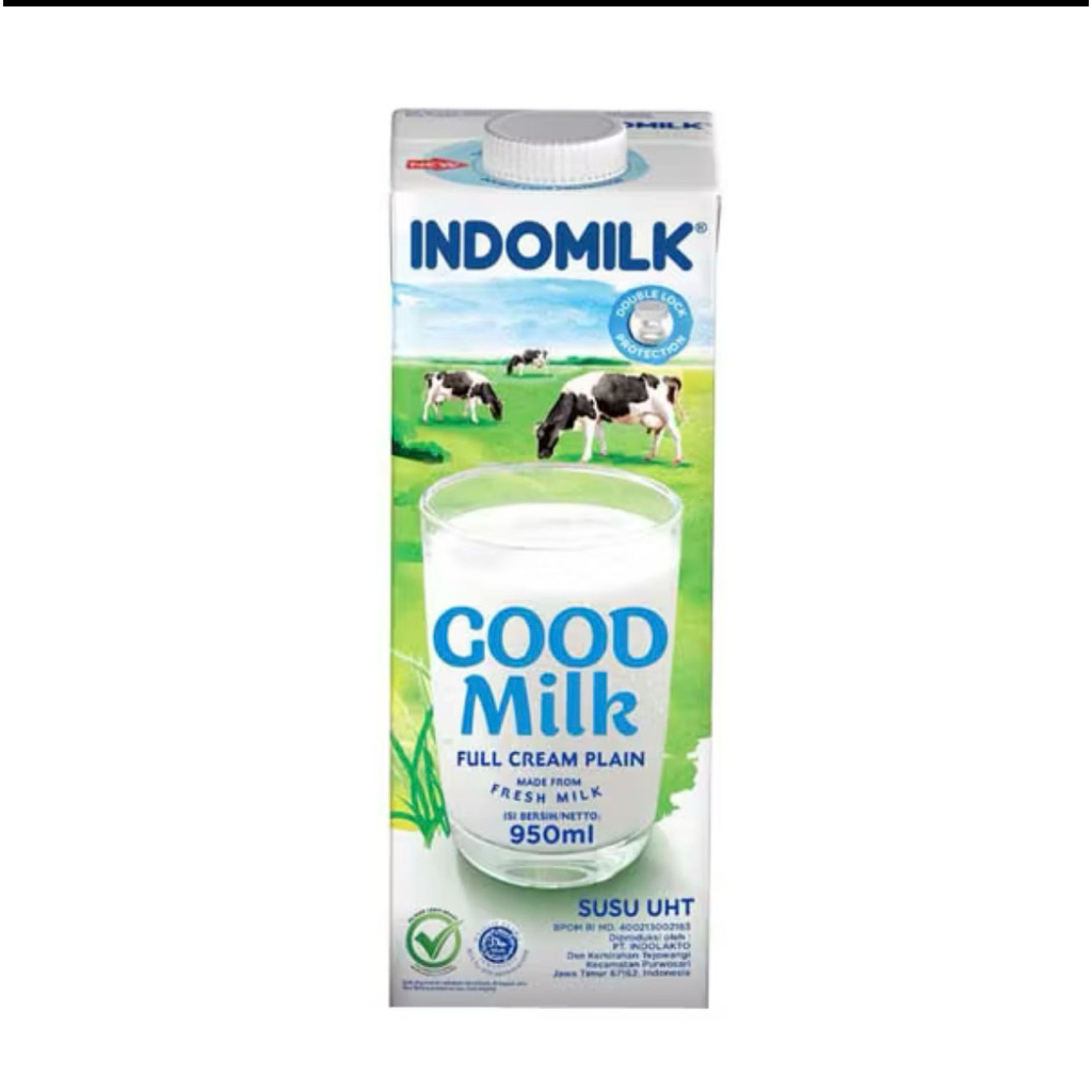 Indomilk UHT plain 950 ML