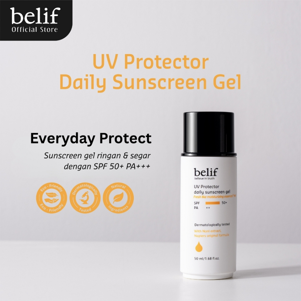 [CLEARANCE] Belif UV Protector Daily Sunscreen Gel 50ml - Gel-textured sunscreen [READ DESCRIPTION]
