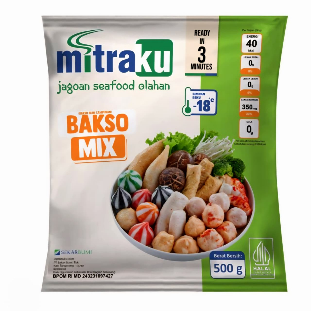 MITRAKU Bakso Ikan Mix 500gr