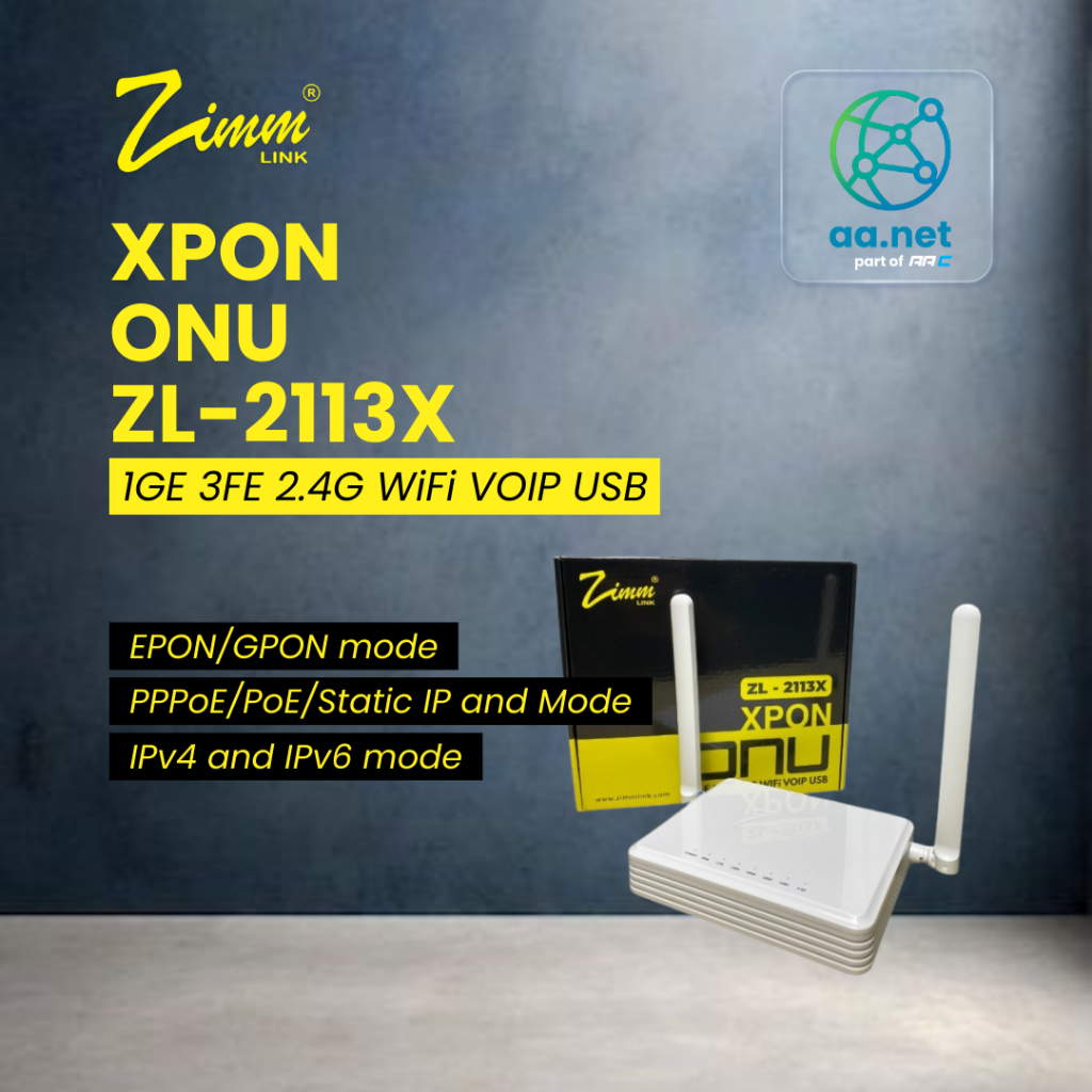 ZIMMLINK ZL-2113X XPON ONU ZL2113X SUPPORT EPON & GPON