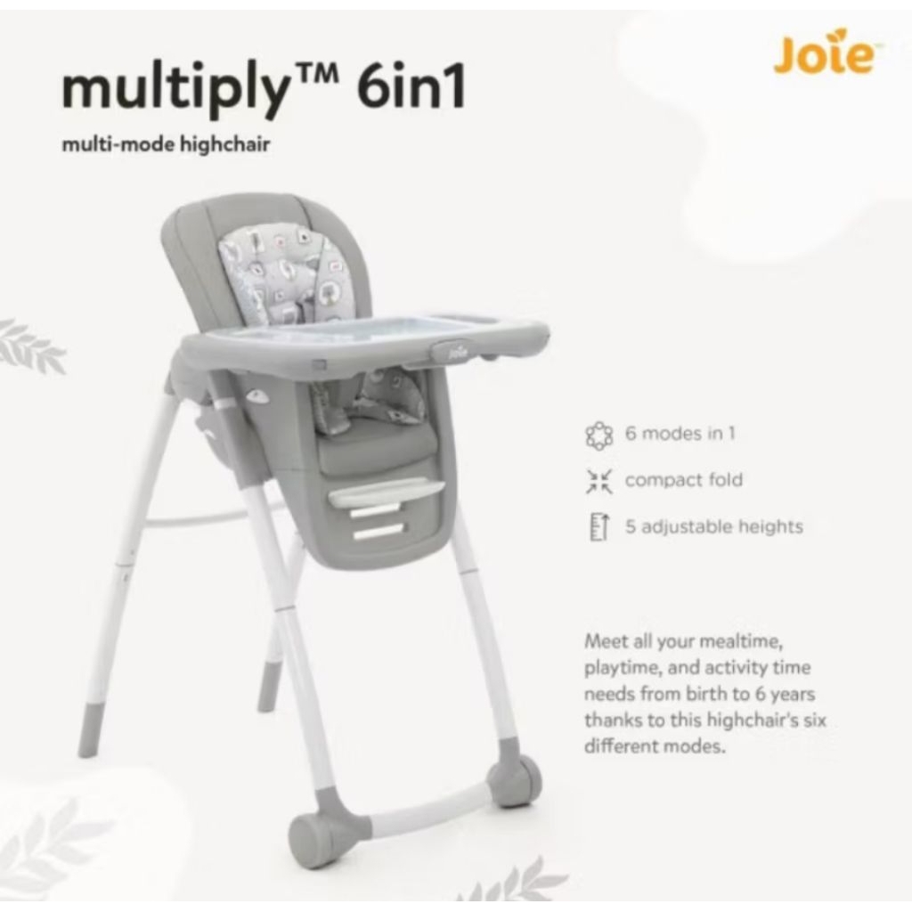 Joie high chair 6 in 1