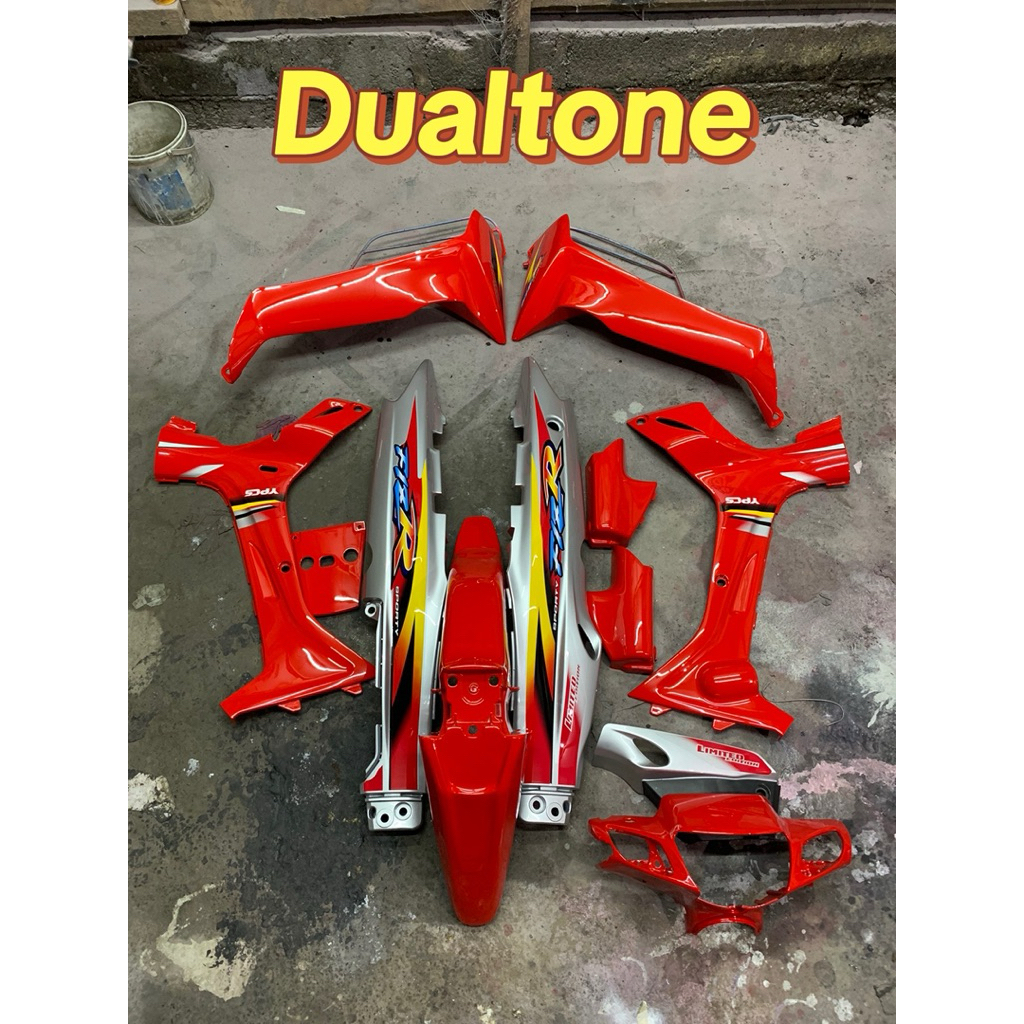 Paket full set fullset halus body Fizr Yamaha Fiz r Dualtone Limited Edition merah silver berkualita
