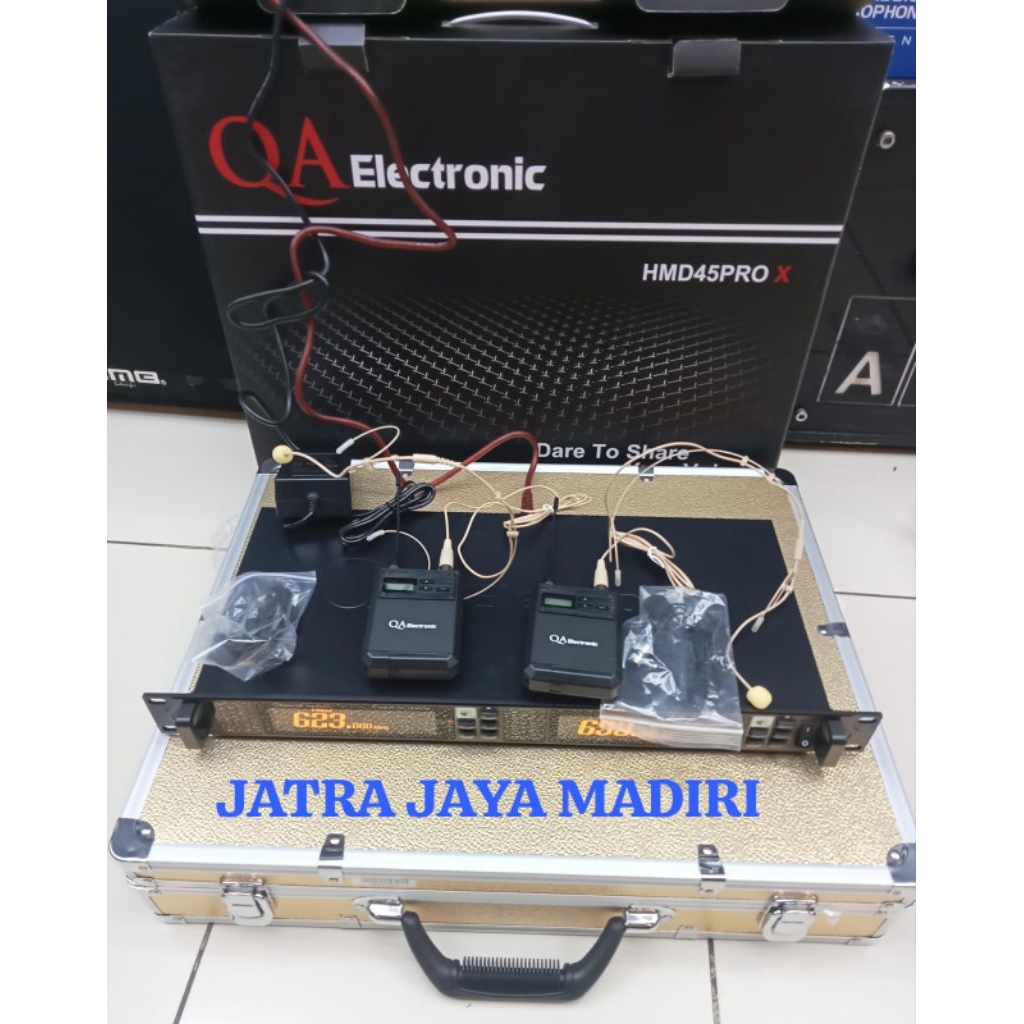 Mic Wireless QA Electronic HMD 45 PRO ( Clip on Headset ) Original