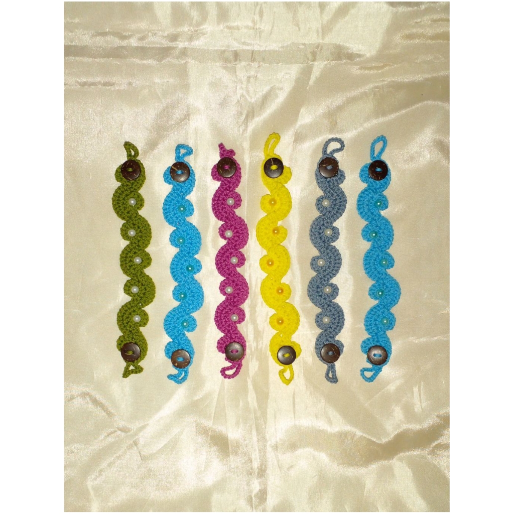 Konektor Masker Rajut Mutiara || Strap Masker Mutiara