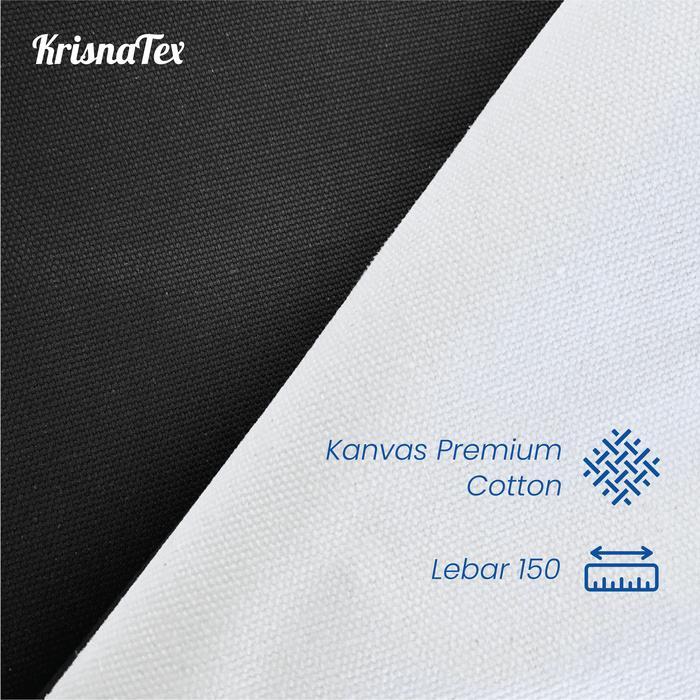 Kain Kanvas Premium Cotton Meteran - Bahan Canvas Katun Terpal Meter