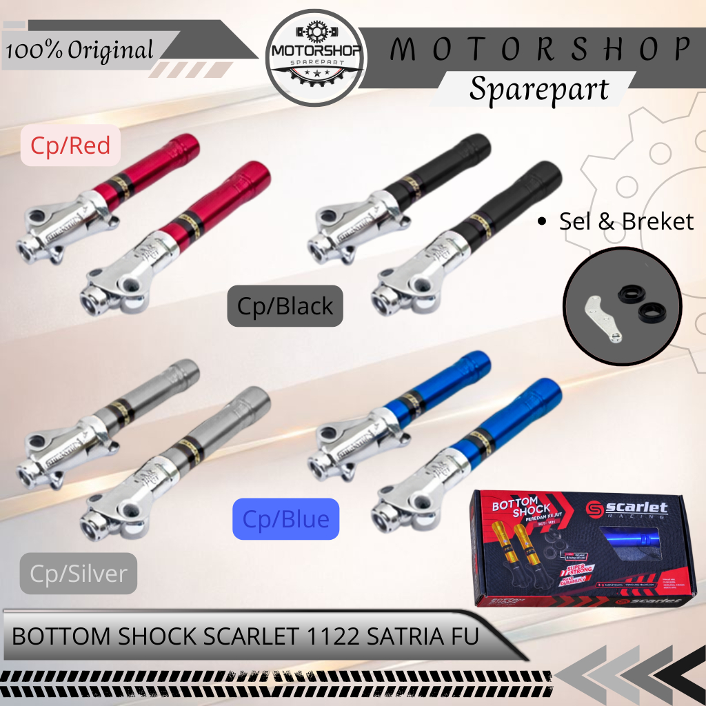 Bottom Botol Tabung Scarlet Shock Absorber Depan 1122 Bebek&Matic Satria Fu