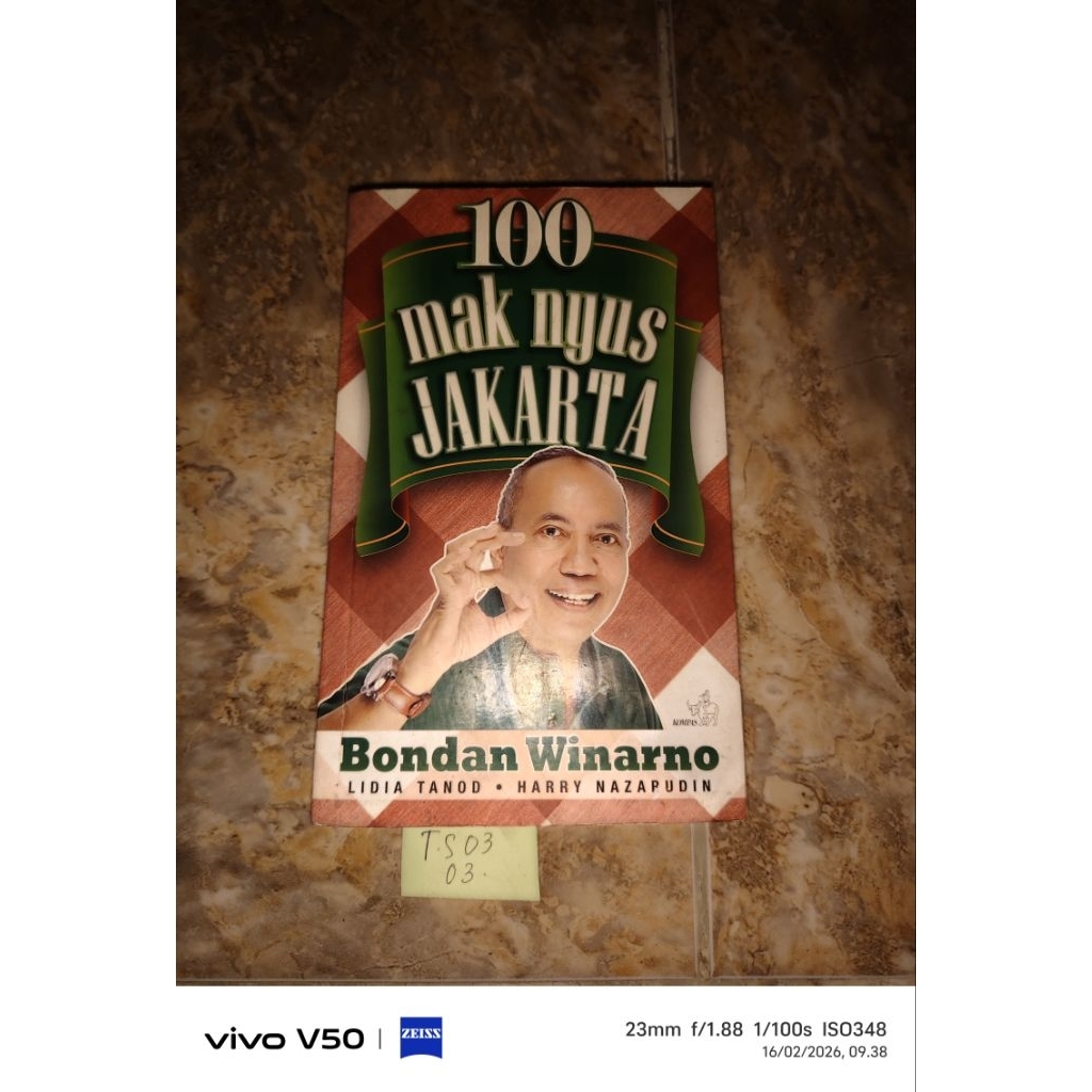 Buku 100 mak nyus Jakarta - Bondan Winarno
