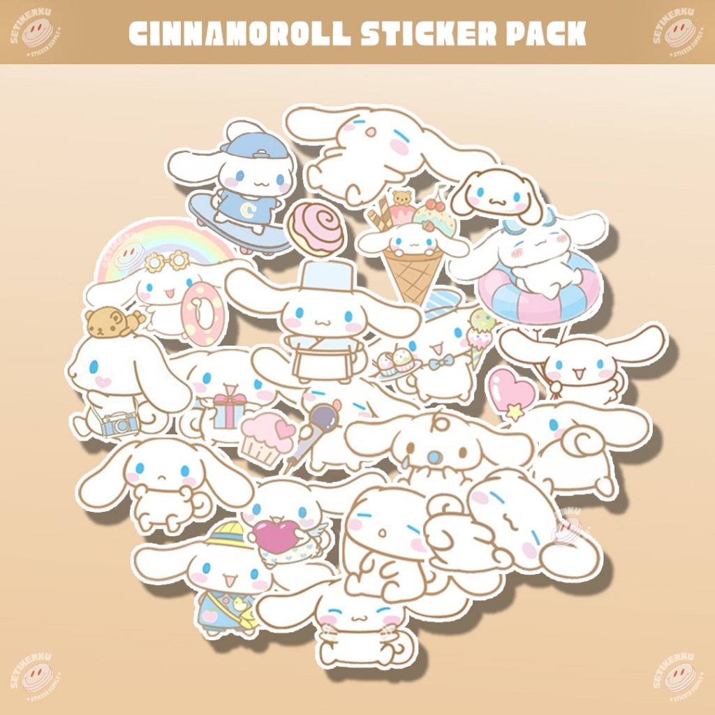 23pcs CINNAMONROLL Sticker Pack | stiker cinnamonroll aesthetic