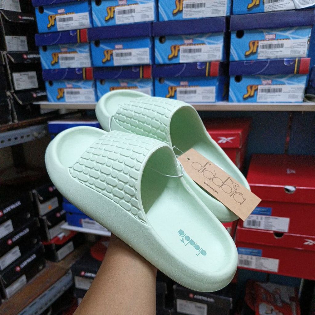 Sandal Slide Wanita Diadora Nicolette Sage Original Resmi Sport Station