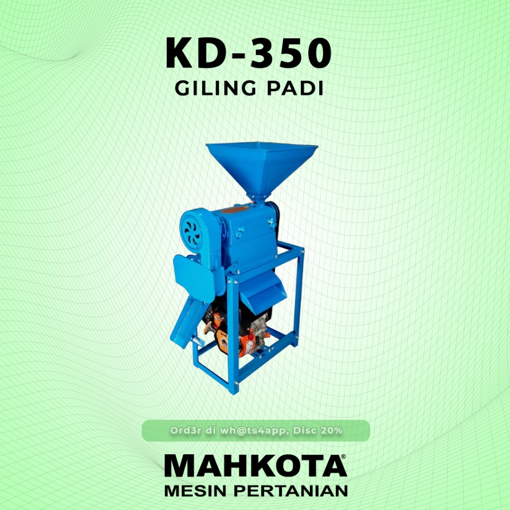 MAHKOTA MESIN GILING PADI MINI TYPE KD-350