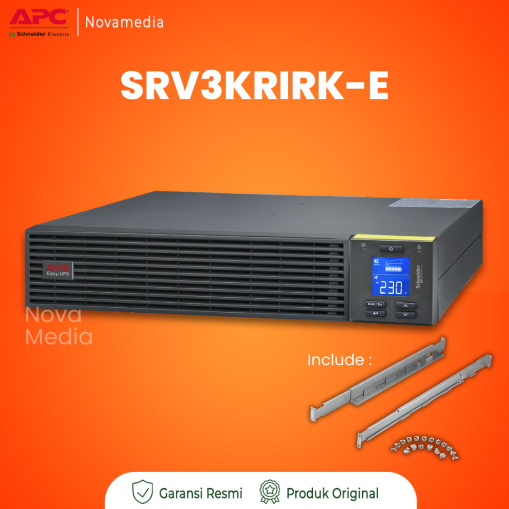 UPS APC SRV3KRIRK Easy UPS SRV 3000VA 2400W Online Sinewave Rack