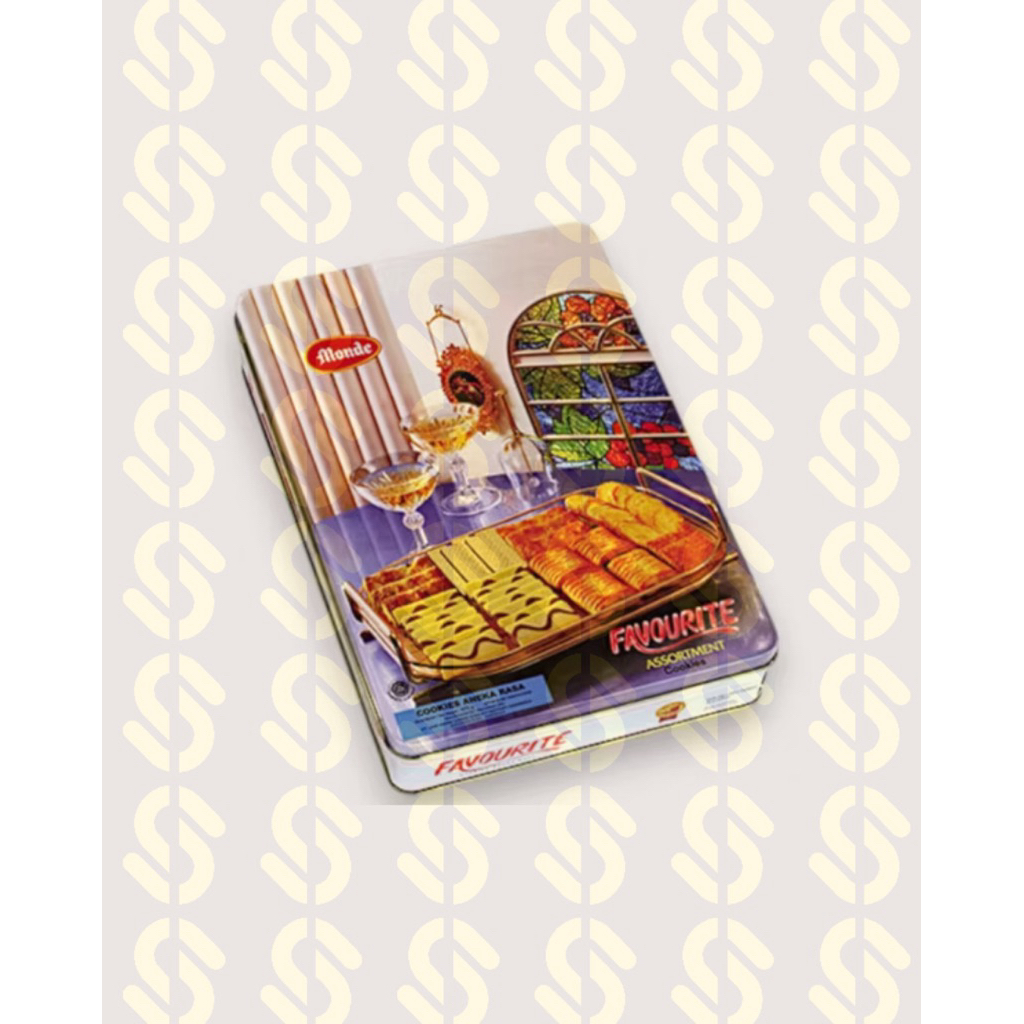 Monde Favourite Assortment – Biskuit Kaleng Premium Aneka Rasa