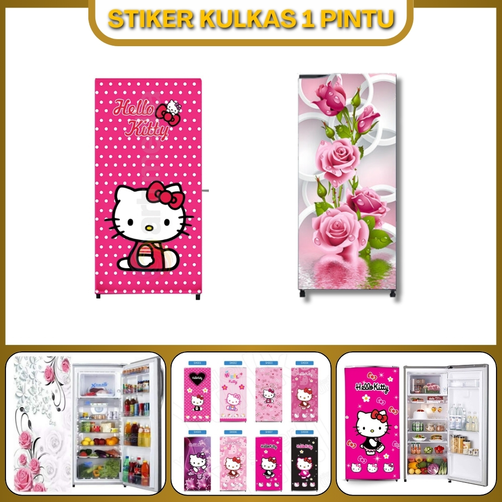 Sticker Kulkas 1 Pintu Full Body Setiker Untuk Kulkas Satu Pintu Aesthetic Estetik Stiker Wallpaper