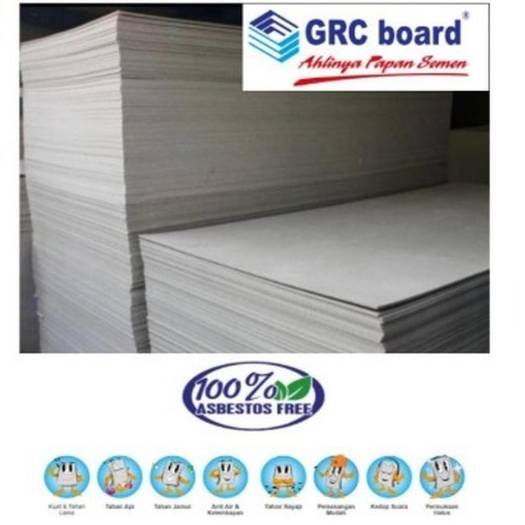 GRC BOARD 10mm FULL ORIGINAL - Aplikasi Partisi 10mm x 3000mm x 1220mm