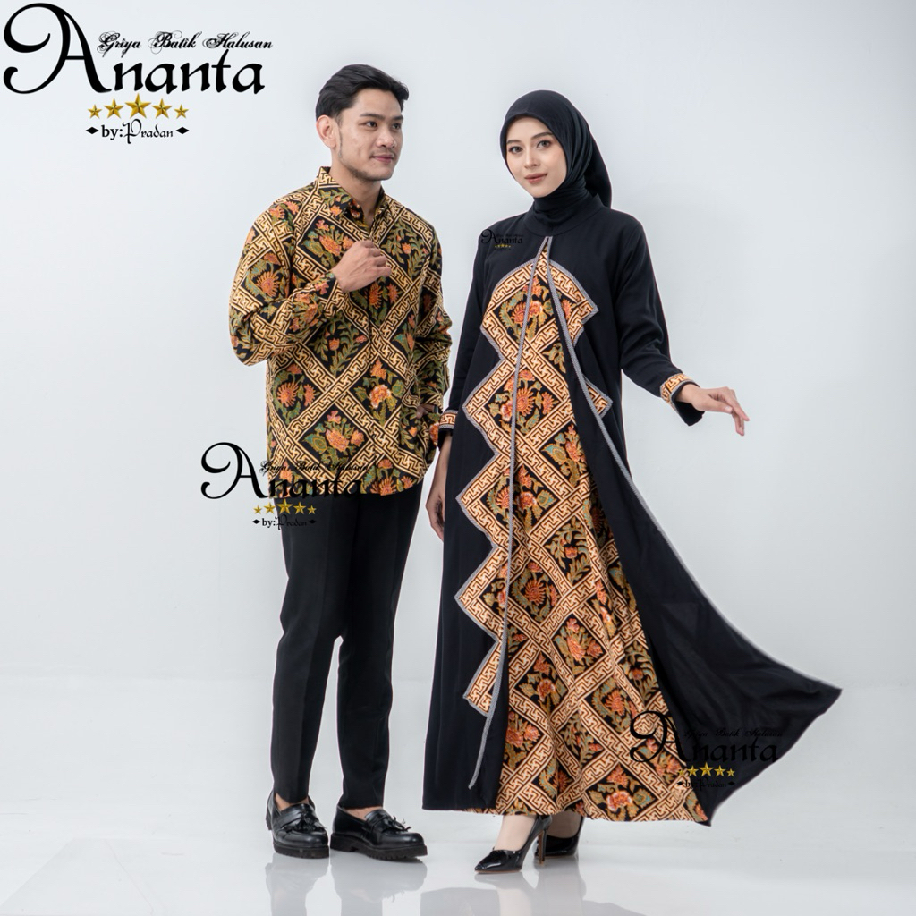 Batik Ananta Couple Sarimbitan Batik Halusan Exclusive Luxury Premium, Kemeja Batik Halusan Dan Gami