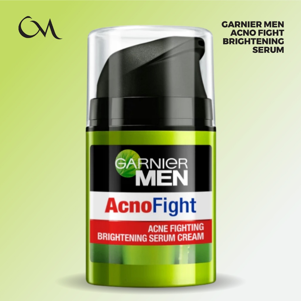 Garnier Men Acno Fight Acne Fighting Brightening Moisturizer Cream 40Ml Untuk Cerahkan Kulit Kusam
