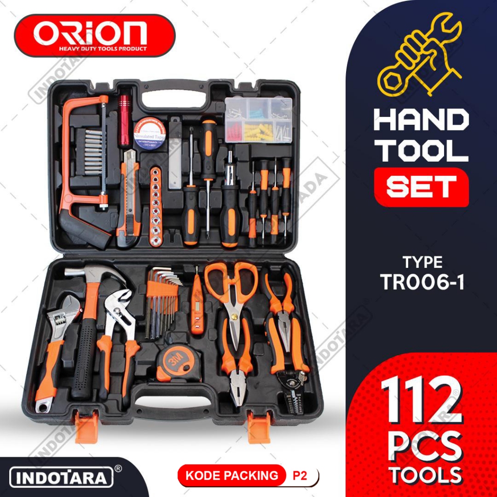 Hand Toolset  Tool Kit Set  Toolkit Toolbox Orion - TR006-1
