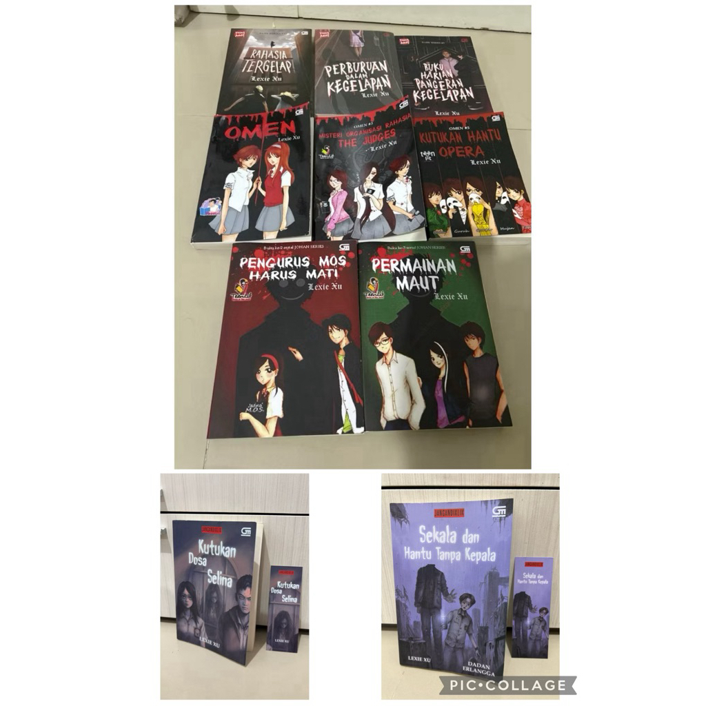 PRELOVED - Novel teenlit Lexie xu / buku misteri / cerita thriller / OMEN SERIES / DARK SERIES / BAY