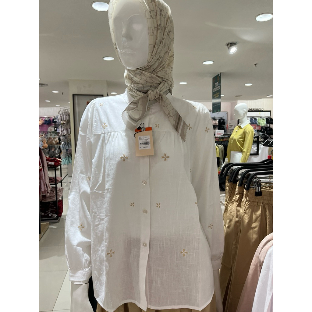 KEMEJA WANITA POLOS LENGAN PANJANG BY NEVADA MATAHARI STORE