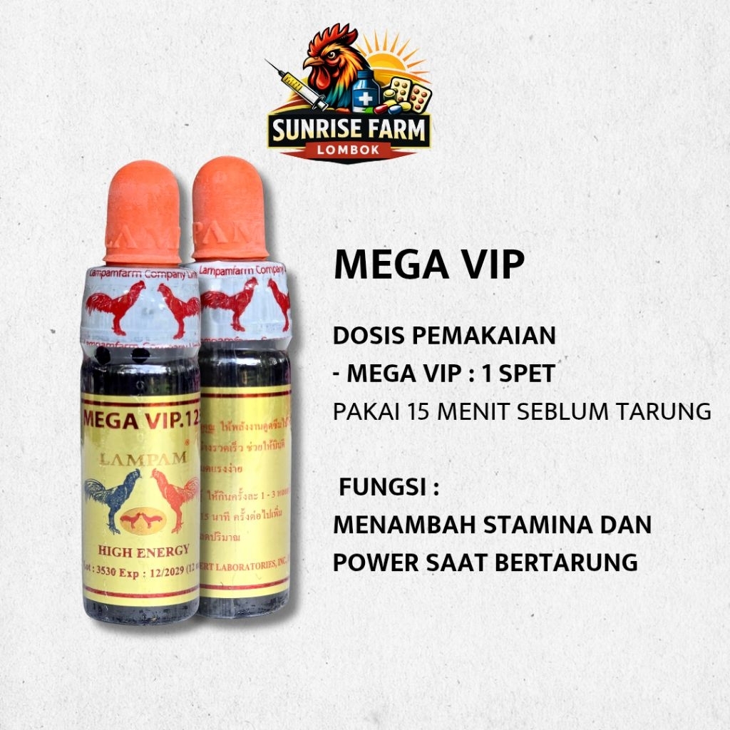Doping lampam Ayam Mega VIP / Doping Lampam original 100% Thailand /