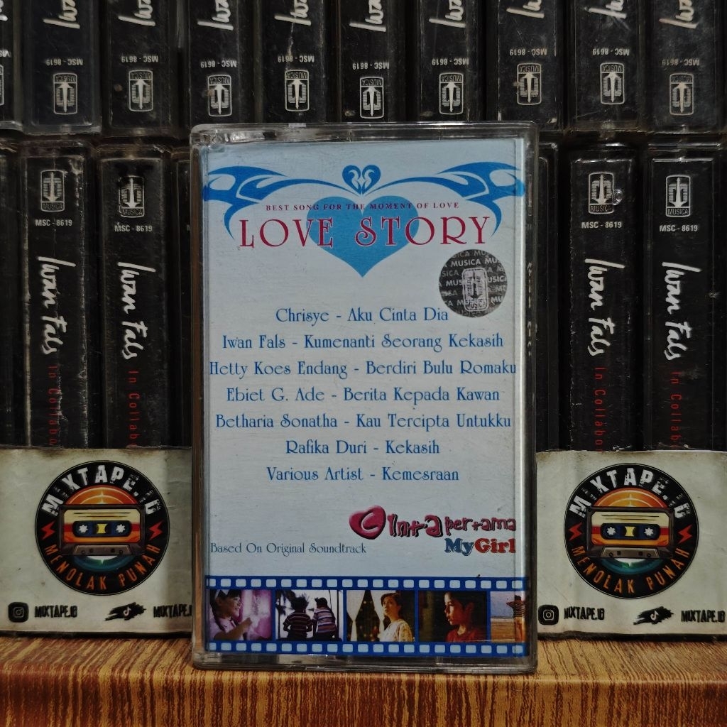 Kaset - Love Story - Kompilasi Indonesia - Chrisye, Iwan Fals, Hetty Koes Endang, Ebiet G. Ade, Beth