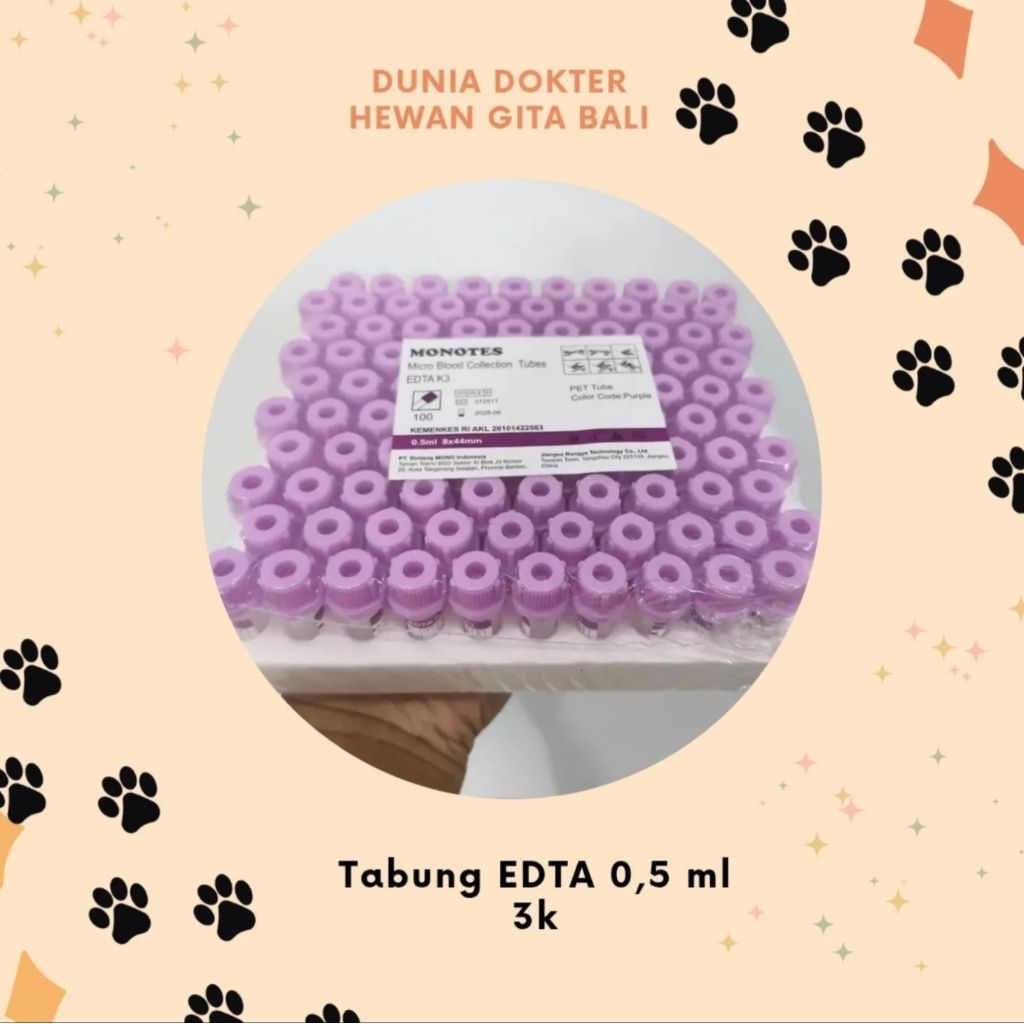 Tabung EDTA 0,5ml/pcs