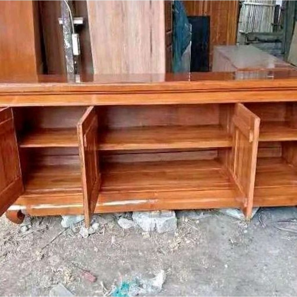 Bupet pendek pintu4 160cm kayu jati