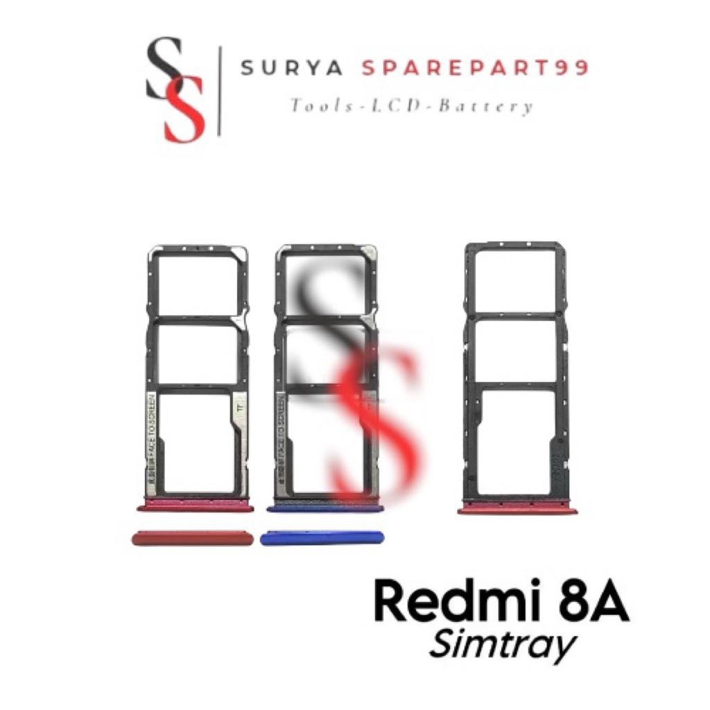 Simtray Xioami Redmi 8A / MZB8458IN / M1908C3KG / M1908C3KH - Simlock Tempat Kartu SIM
