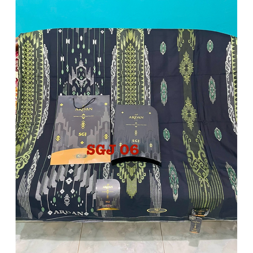 [COD] sarung ardan sgj gold limited edition sarung ardan sgj gold songket sarung ardan sgj gold blac
