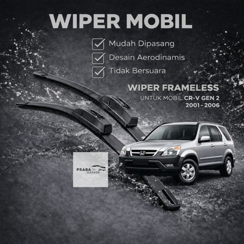 Wiper Crv Gen 2 Frameless Wiper Depan Mobil Crv Gen 2 Wiper 1 Set Wiper Sepasang