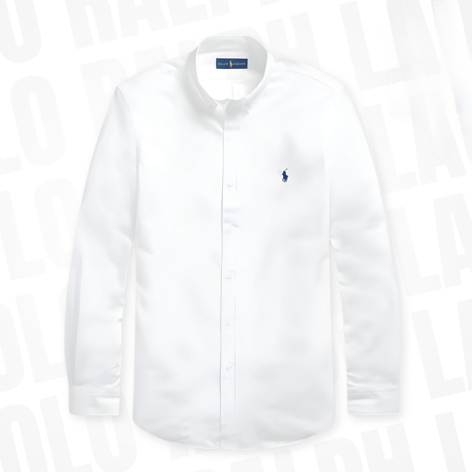 Kemeja Pria Polo Ralph Lauren Lengan Panjang Katun Oxford Premium