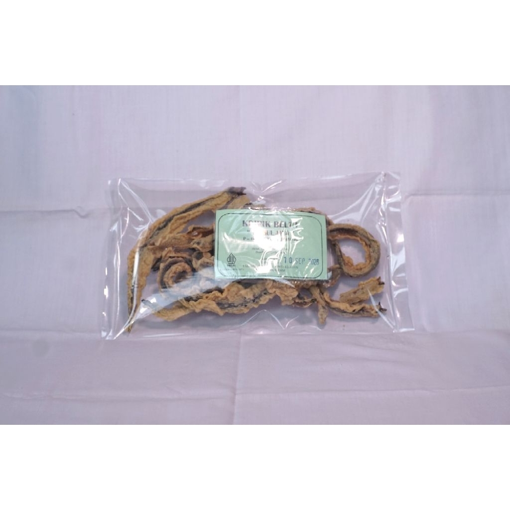 Keripik belut timbul jaya 100g original rasa renyah gurih