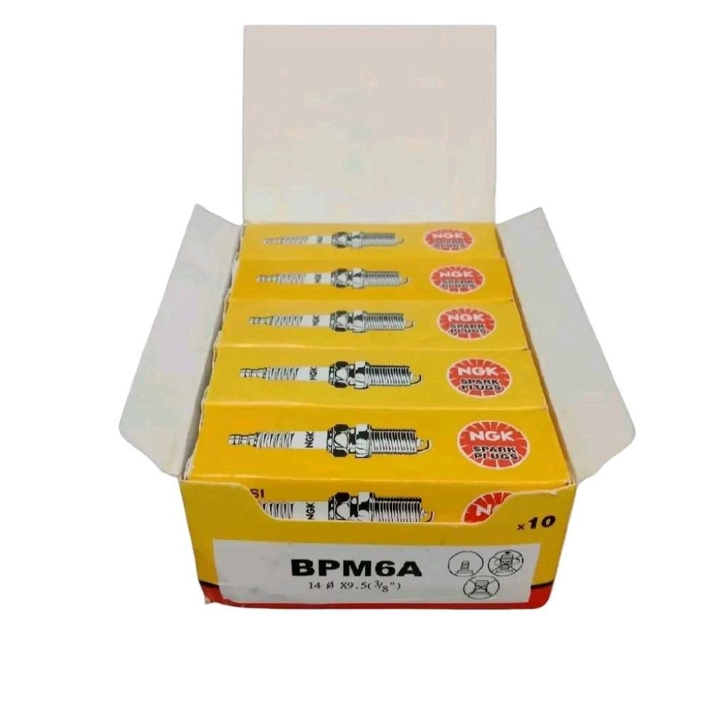 [10 PCS] BUSI BPM6A NGK DIJAMIN 100% ASLI NGK BUSI MESIN RUMPUT BUSI BPM6 NGK SPARK PLUG