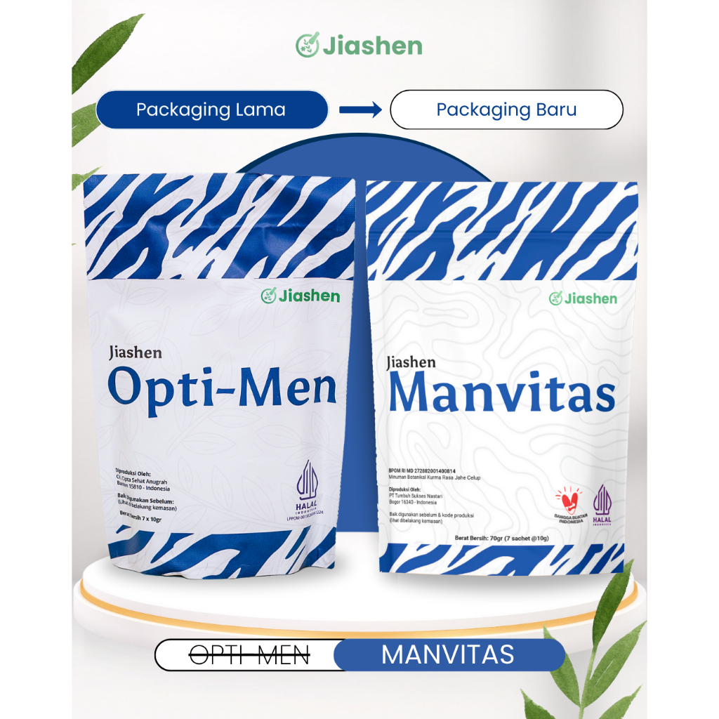 Jiashen - Suplemen Kesuburan Pria & Promil Herbal Cina Alami - Manvitas Opti-Men