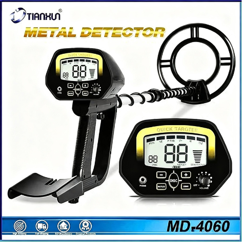 TIANXUN 9V Alat Pendeteksi logam emas dalam tanah dan logam / detektor logam emas dalam tanah MD4060